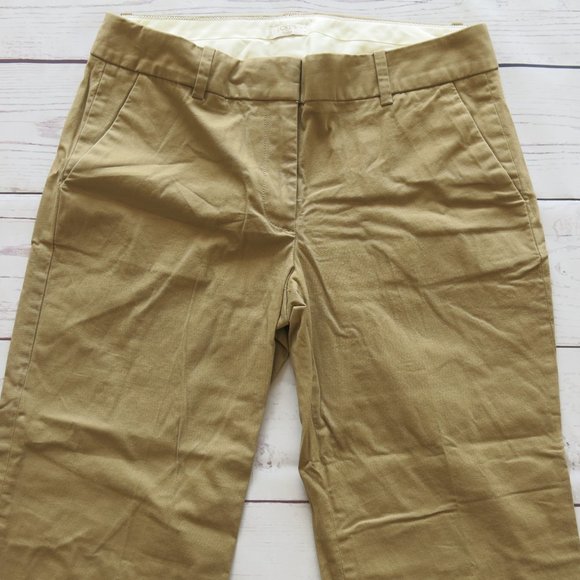 J. Crew Factory Stretch Cotton Blend Straight Leg Career Work Pants - Size 6S - Picture 4 of 6